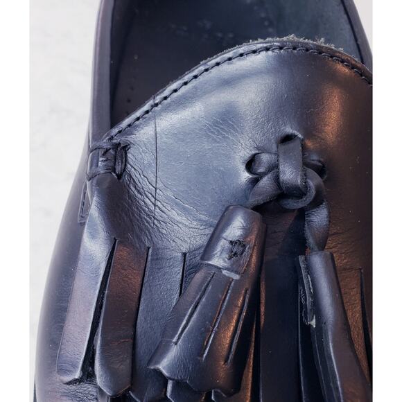 NWOB Brooks Brothers Men's Size 11.5 D Black Leather Tassel Kiltie Loafers - Picture 12 of 15